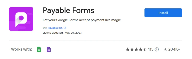 Install Payable Forms