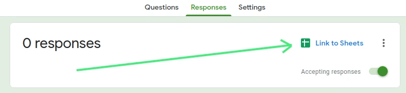 Link Google Form to a Google Sheet