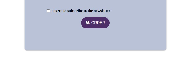 Order form with ability to subscribe