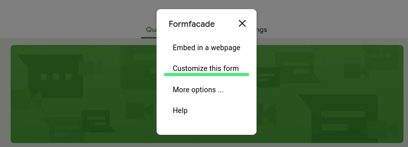 Customize this form