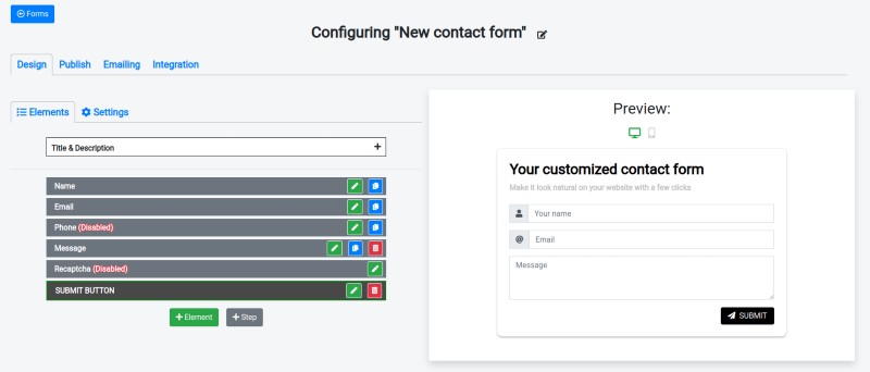 Customize your form
