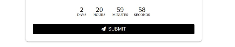 invitation form with countdown timer