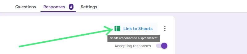 Link Google Form to a Google Sheet