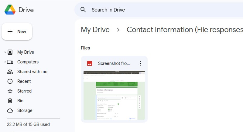 Make sure the file is uploaded to Google Drive